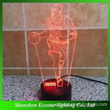 Unique design 3D Illusion LED Night Light for Room Decoration